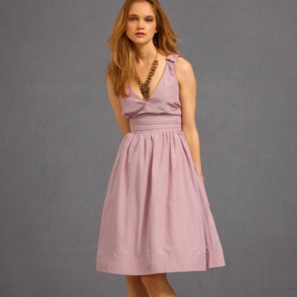 Anthropologie Dresses & Skirts - Hitherto Anthropologie (BHLDN) Lilac Silk Dress sz 4